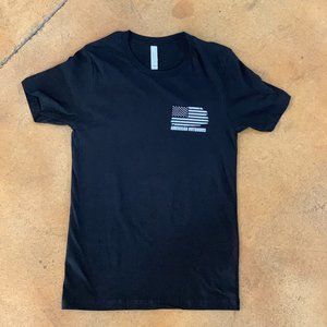 Black Distressed Deer Flag